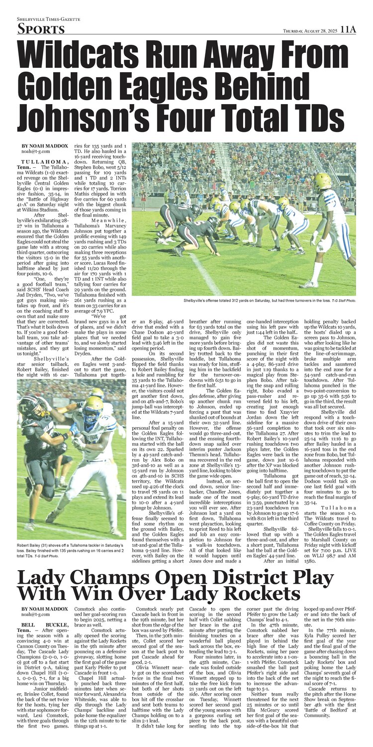 the GazettE FC会報 26~28、31~42 E-Edition Aug. 28, 2025 - Shelbyville Times-Gazette